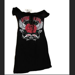 Rock off the shoulder dress